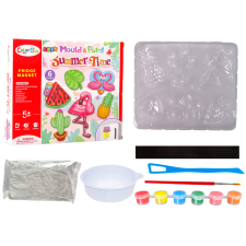 Lean Toys DIY festőkészlet Ünnepi flamingó Görögdinnye vakolatmágnesek kreatív és készségfejlesztő