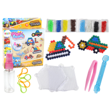 Lean Toys DIY Water Beads Set Magic Beads 8 színű Építőipari járművek kreatív és készségfejlesztő