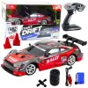 Lean Toys Drift autóverseny távirányítós piros-fekete 30km/h 1:16