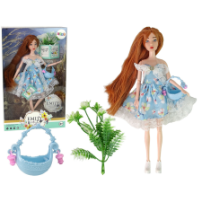 Lean Toys Emily Spring Baby Doll vörös hajú virágok baba
