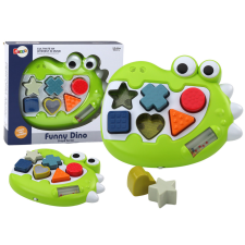 Lean Toys Érzékszervi dinoszaurusz-válogató dallamokat játszó rejtvény a legkisebbeknek készségfejlesztő