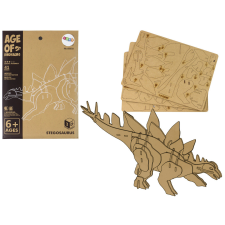 Lean Toys Fa 3D térbeli kirakós Stegosaurus oktatási összeállítás 41 darab puzzle, kirakós