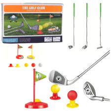 Lean Toys Golfkészlet gyerekklubokhoz Labdák Zászlók Poháralátétek 48db oktatójáték