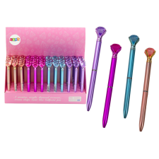 Lean Toys Gyémánt golyóstoll matt kék 0,7 mm-es utántöltővel toll