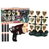 Lean Toys Hab dinoszauruszok barna dinoszauruszok fegyvert darts készlettel