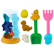 Lean Toys Homokos játékkészlet, daráló, spatula, gereblye, formák, dinoszauruszok homokozójáték