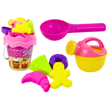 Lean Toys Homokvödör készlet Locolókanna formák Pink Sweets 8 db. homokozójáték