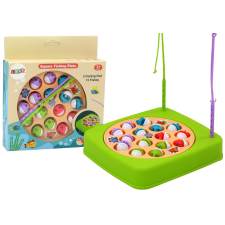 Lean Toys Horgász arcade játék, 15 db horgászbot, zöld oktatójáték