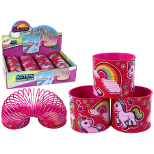 Lean Toys Ikonikus rózsaszín unikornis relaxációs rugó 6 cm oktatójáték