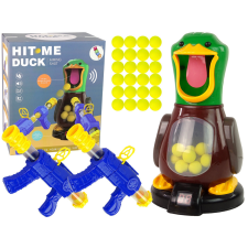 Lean Toys Kacsa lövöldözős játék fegyver puha golyók hangja oktatójáték