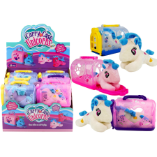 Lean Toys Kis egyszarvú szállító kabalával plüssfigura