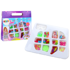Lean Toys Kreatív gyöngykészlet színes ékszerek készítéséhez kreatív és készségfejlesztő