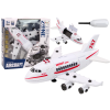 Lean Toys Large Passenger Airplane Turning Tools Lights Sounds