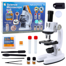 Lean Toys LED Educational Microscope Magnification 1200x Science Kit Accessories oktatójáték