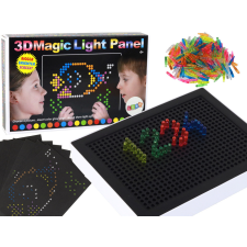 Lean Toys Magic Oktatási Tábla 3D Világító Puzzle 180 db. kreatív és készségfejlesztő