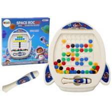 Lean Toys Mágneses tábla Space Rocket 7 Designs Pen kreatív és készségfejlesztő