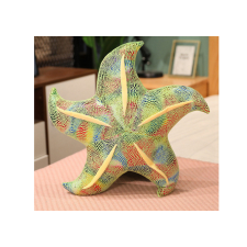 Lean Toys Mascot plüss Starfish zöld párna 45 cm plüssfigura