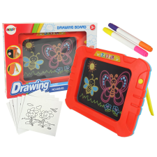 Lean Toys Megvilágított tábla sablonok színező tollak kreatív és készségfejlesztő