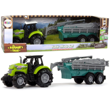 Lean Toys Mezőgazdasági traktor permetezővel Farm Sound Green autópálya és játékautó
