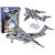 Lean Toys Military Grey Camo UNITED repülőgép Figurine HW-605