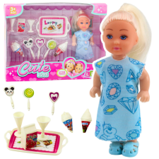 Lean Toys Mini Doll Sweet Accessories Kék ruhakészlet baba