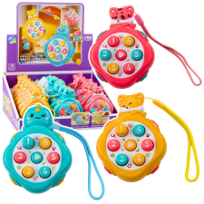 Lean Toys Mini Whack-A-Mole Ügyességi Játék Állatok Számok Színes Mix készségfejlesztő