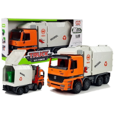 Lean Toys Motoros szemeteskocsi szemetes autópálya és játékautó