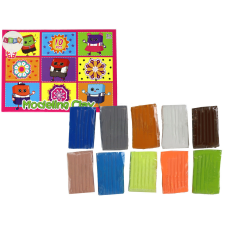 Lean Toys Műanyag agyag 10 szín művészi készlete kreatív és készségfejlesztő