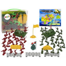 Lean Toys Nagy katonai készlet katonák tankok játékfigura