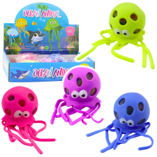 Lean Toys Octopus Anti-Stress Sensory Squishy gélgolyók keverékével kreatív és készségfejlesztő