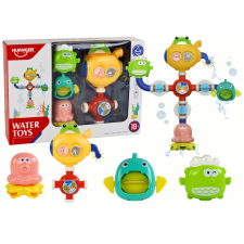 Lean Toys Overflow Bath Water Toy Robot Suction Cups készségfejlesztő