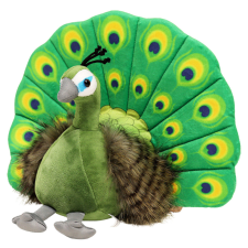 Lean Toys Plüss Mascot ennivaló Elegáns Pávazöld 30cm plüssfigura