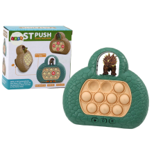 Lean Toys Pop It Dinosaur Arcade játékkonzol 4 játékmód zöld oktatójáték