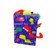 Lean Toys Puha könyv színes dinoszauruszok készségfejlesztő