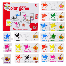 Lean Toys Puzzle oktatási angol színek 10 kapcsolatok puzzle, kirakós