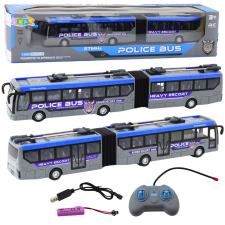 Lean Toys RC Police csuklós busz távirányítós lámpák szürke 1:32 távirányítós modell