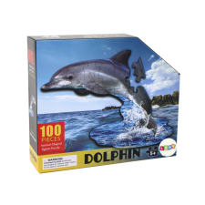 Lean Toys Rejtvény 100 darab delfin témájú tengeri állatok puzzle, kirakós