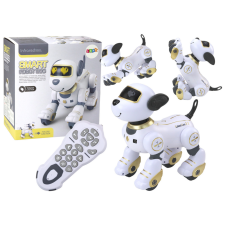 Lean Toys Remote Controlled Interactive Robot Dog Dancing Follows Commands Golden távirányítós modell