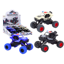 Lean Toys Rendőrautó Friction Drive 3 Off-Road színben autópálya és játékautó