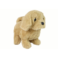 Lean Toys Sétáltató kutya interaktív játék Barking Beige plüssfigura