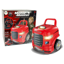 Lean Toys Szerelőkészlet, teherautó szétszereléshez, műhelyszerszámok barkácsolás, építés