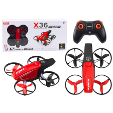 Lean Toys Távirányítós RC Drone X36 SYMA Red távirányítós modell
