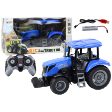 Lean Toys Távirányítós Tractor RC 2.4G kéken hangzik távirányítós modell
