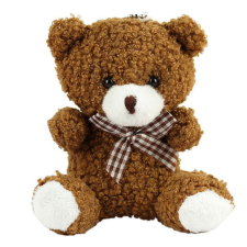 Lean Toys Teddy Bear plüss kulcstartó medál dekoráció barna 8cm plüssfigura