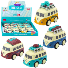 Lean Toys Turisztikai lakóautó hajtással és mozgatható csomagokkal Metal Mix autópálya és játékautó