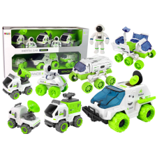 Lean Toys Űrjármű készlet 6 az 1-ben Rover Satellite gyerekeknek játékfigura