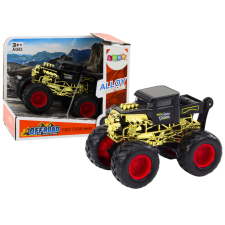 Lean Toys Vehicle Car with friction drive, off-road, black autópálya és játékautó