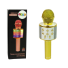 Lean Toys Vezeték nélküli mikrofon USB hangszóró karaoke rögzítő modell WS-858 Gold