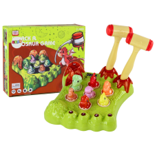 Lean Toys Wack-A-Mole játék Dinosaurs Board Two Hammers Green Lights Sounds oktatójáték