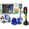 leantoys Autók - Közlekedési Lámpákkal és Útjelző Táblákkal (13628)